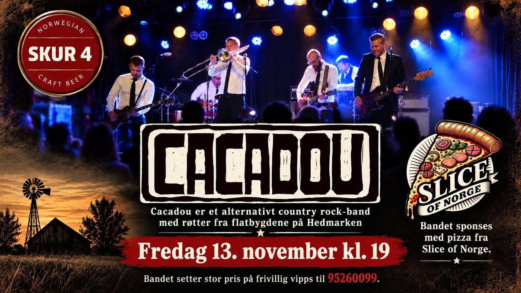 Gratiskonsert med Cacadou på Skur 4