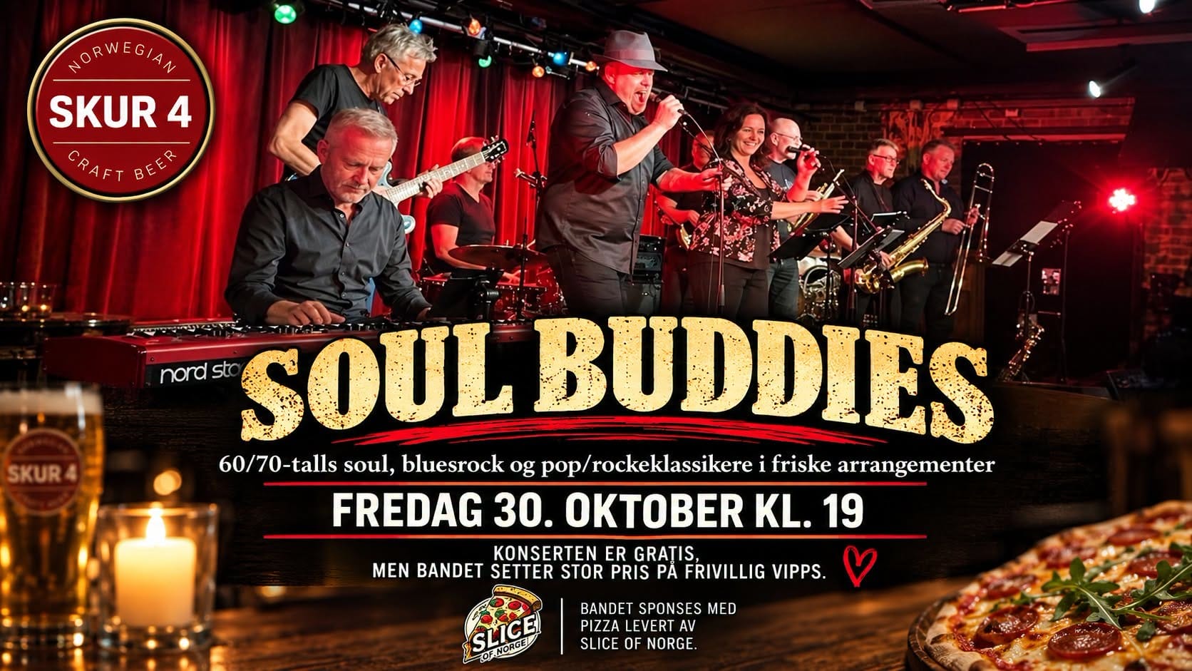 Gratiskonsert med Soul Buddies